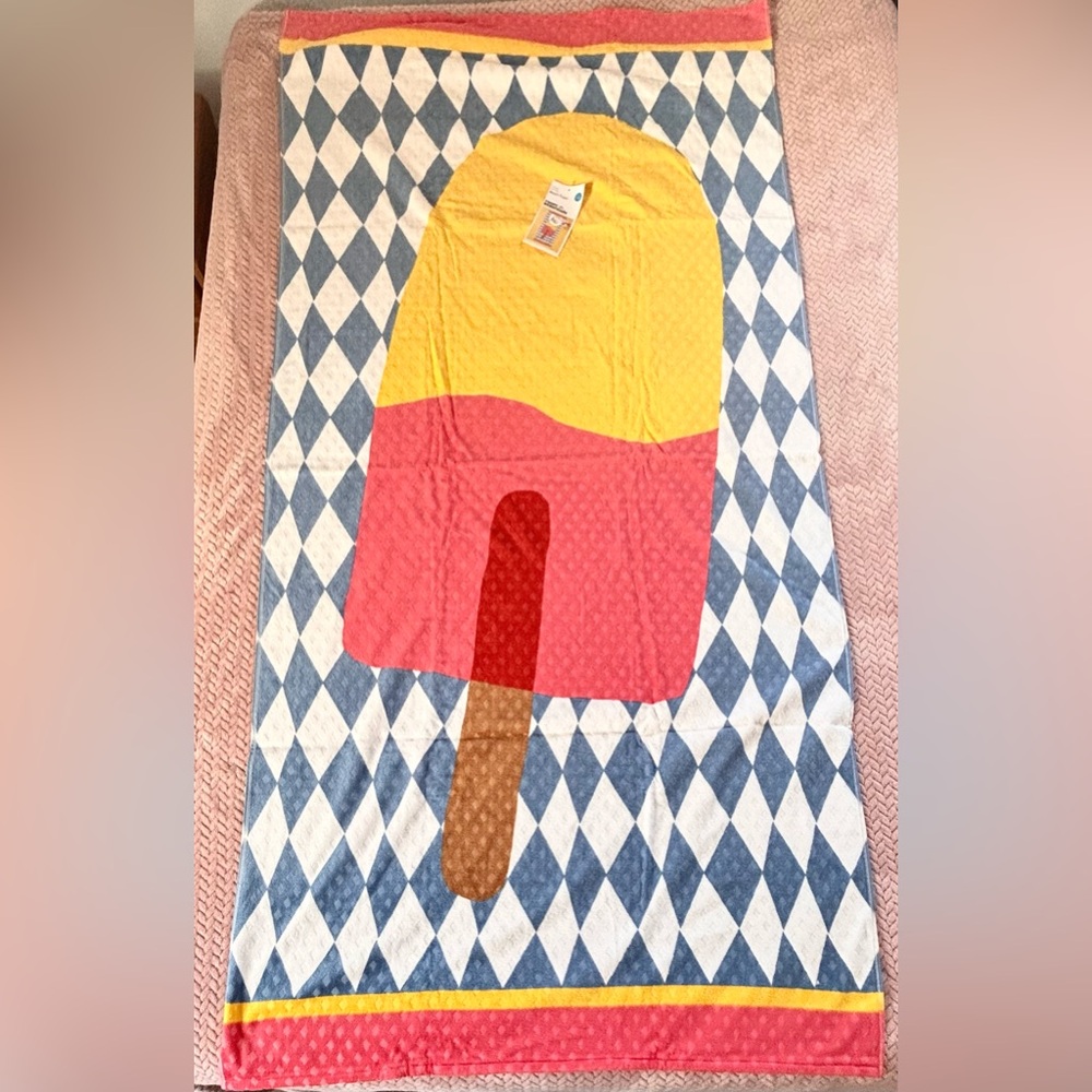 Room Essentials Popsicle Beach Towel 72” x 36” New
